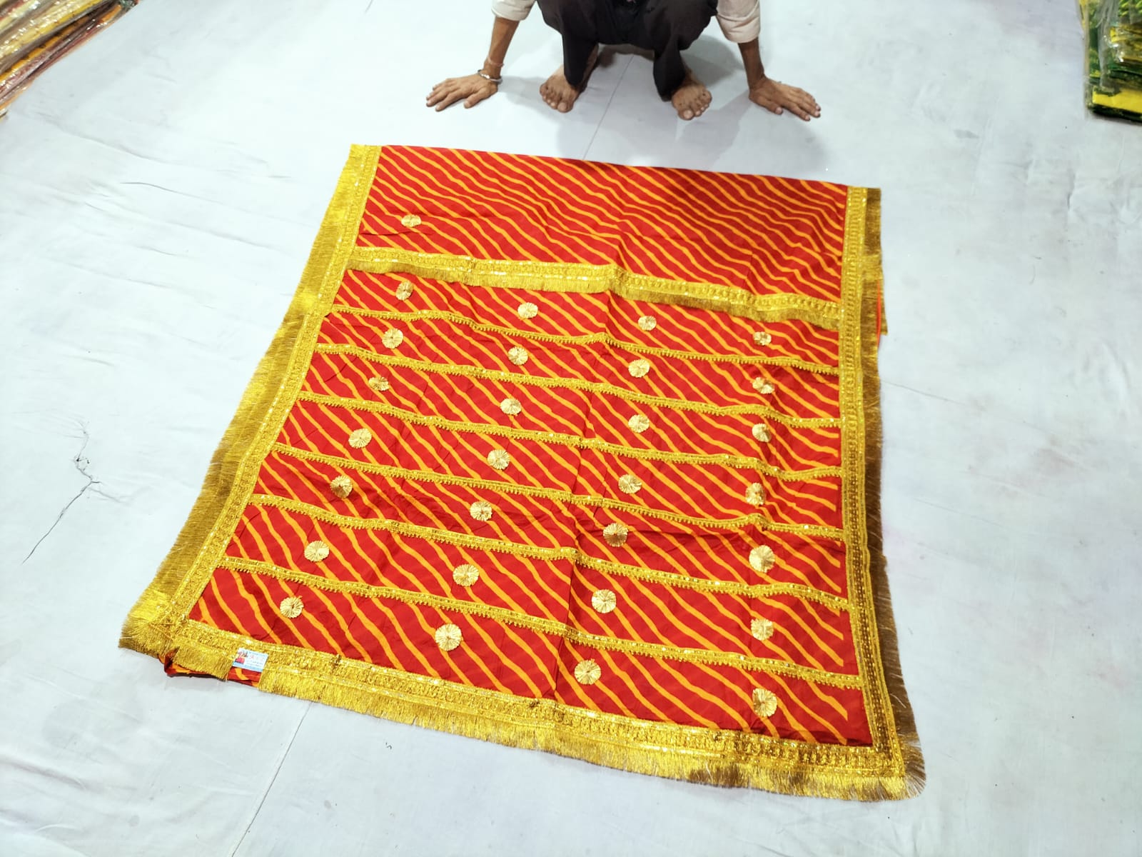 Traditional Red and Gold Saree
