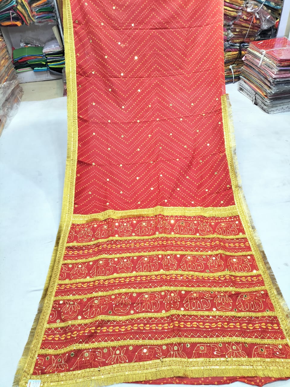 Traditional Red Saree