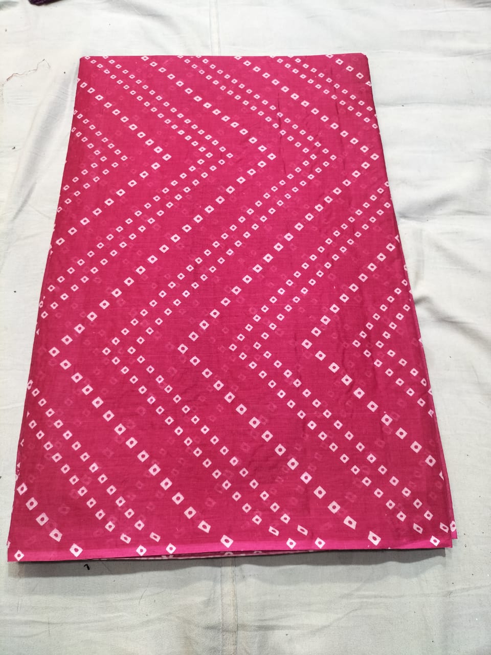 Pink Bandhani Fabric
