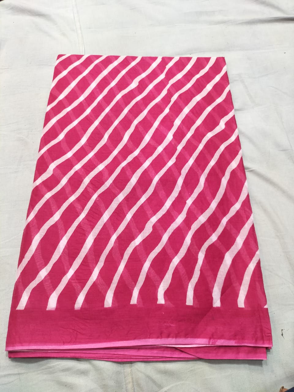 Pink and White Printed Fabric