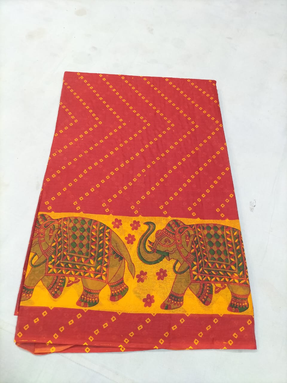 Handcrafted Elephant Print Fabric