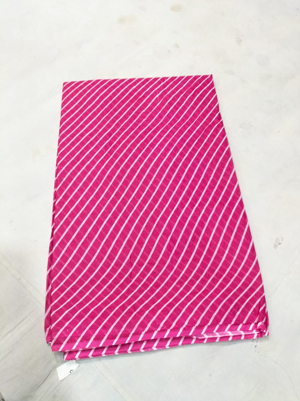 Pink Striped Fabric Cloth
