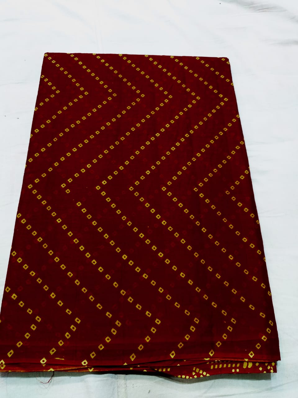 Maroon Printed Fabric
