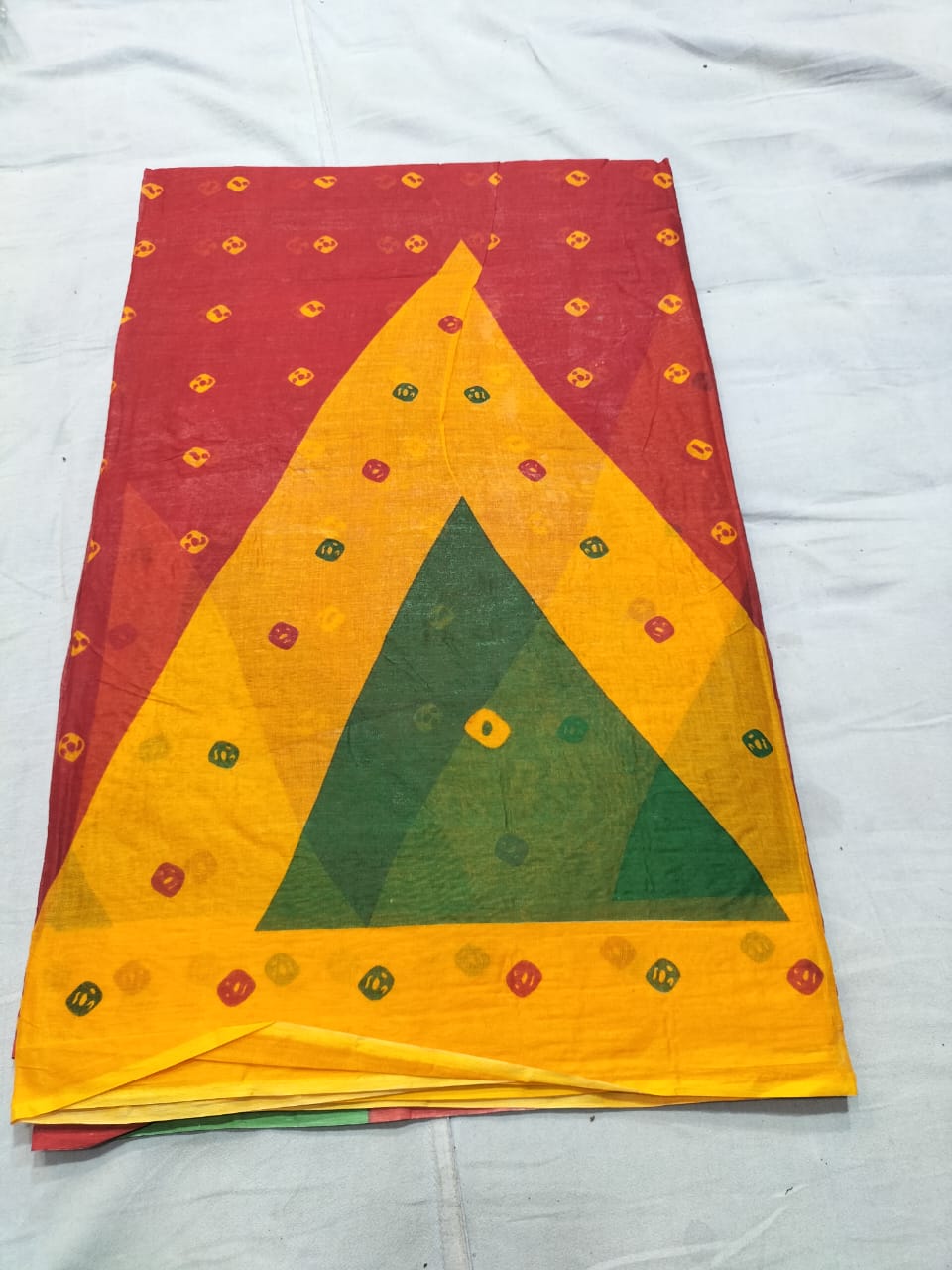 Traditional Printed Cotton Saree
