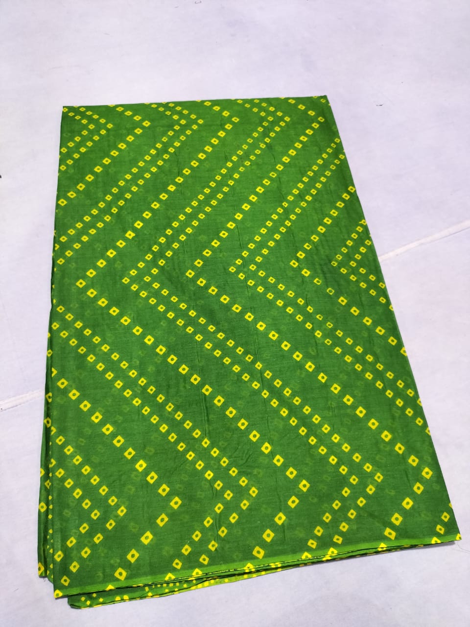 Green Printed Fabric