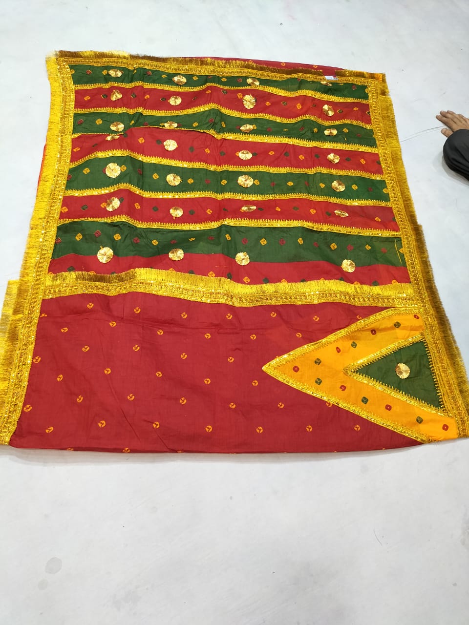 Traditional Embroidered Red saree