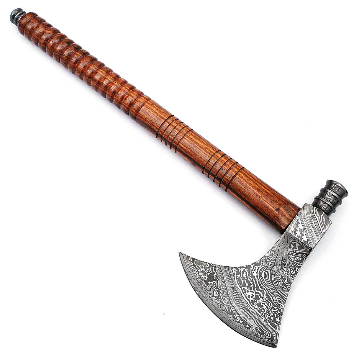 Handmade Damascus steel Functional Pipe Wood handle, Bushcraft axe, Tomahawk axe, Gift for him, father day gift, anniversary gifts