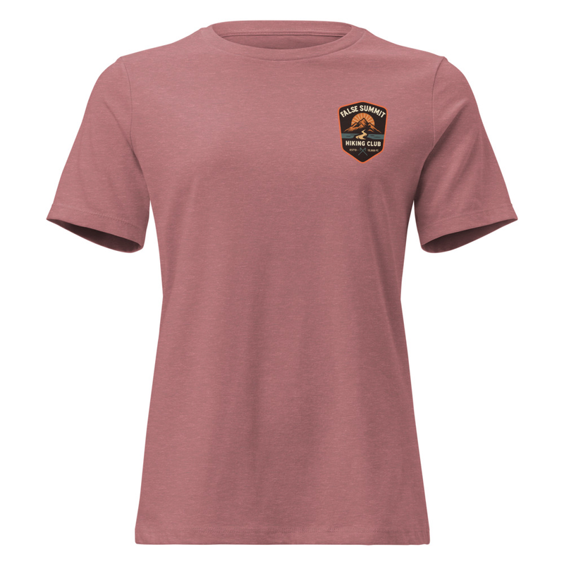 False Summit Hiking Club Women's Relaxed T-Shirt