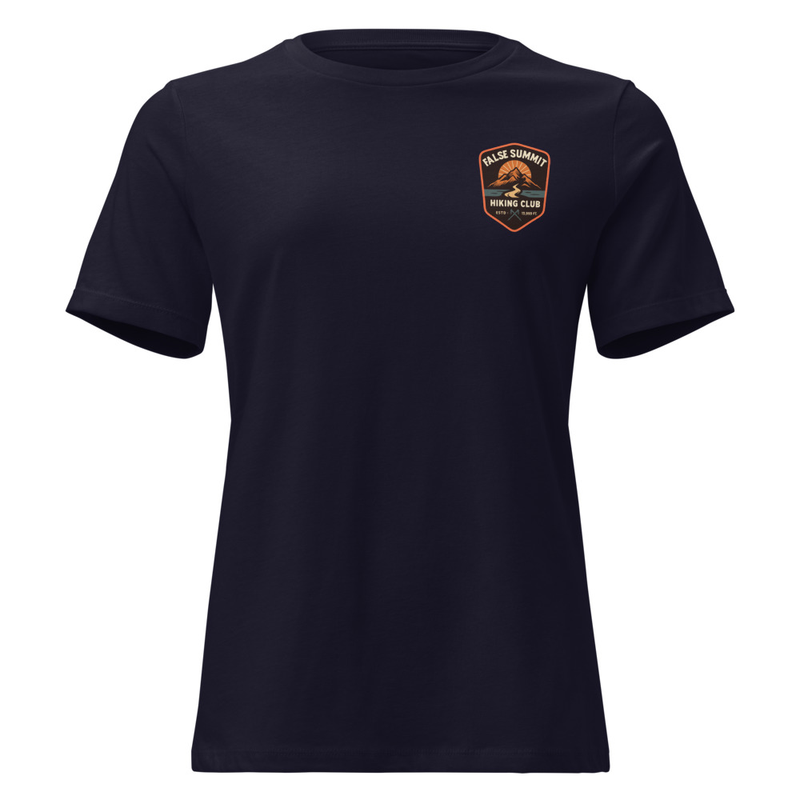 False Summit Hiking Club Women's Relaxed T-Shirt