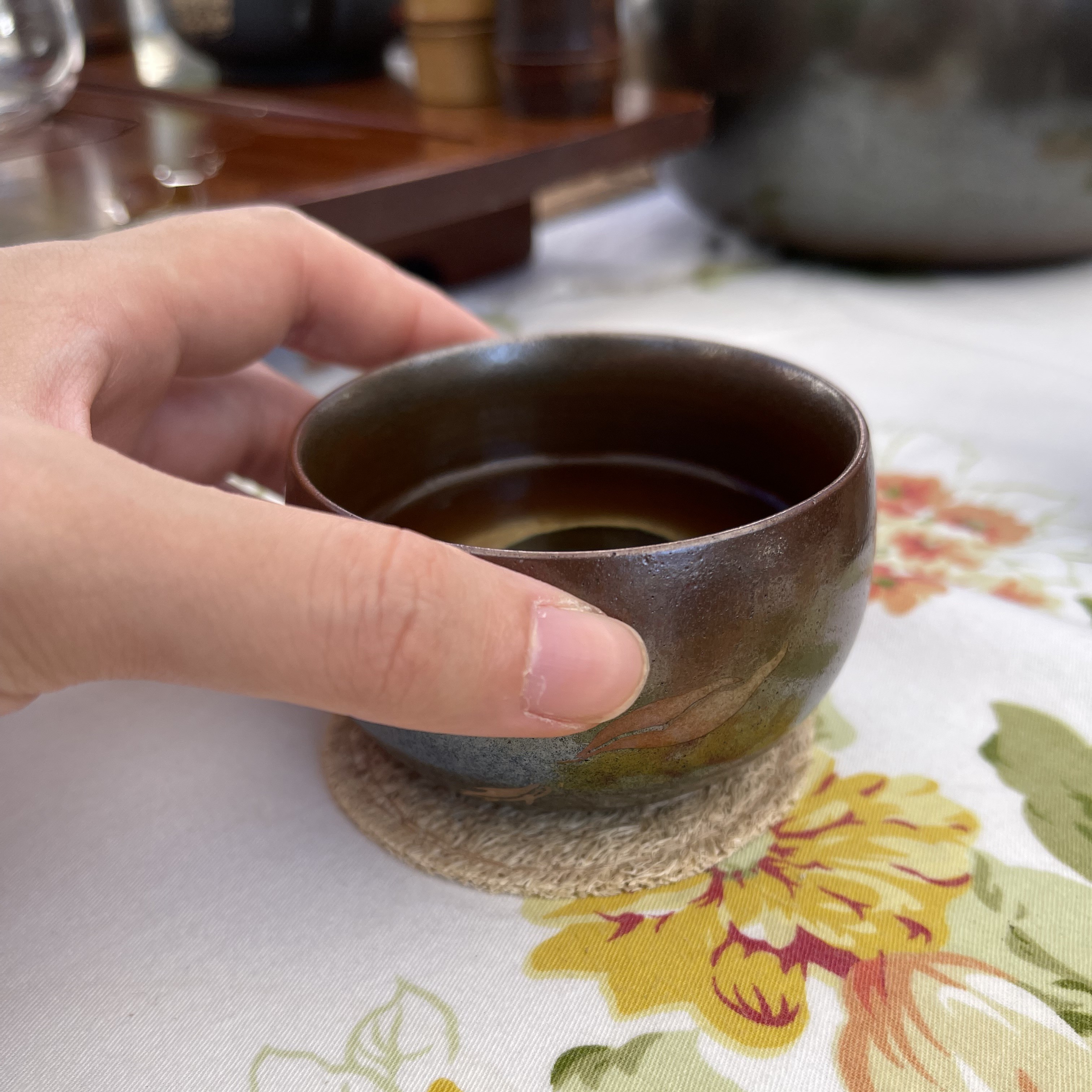 Sous-verre  en luffa