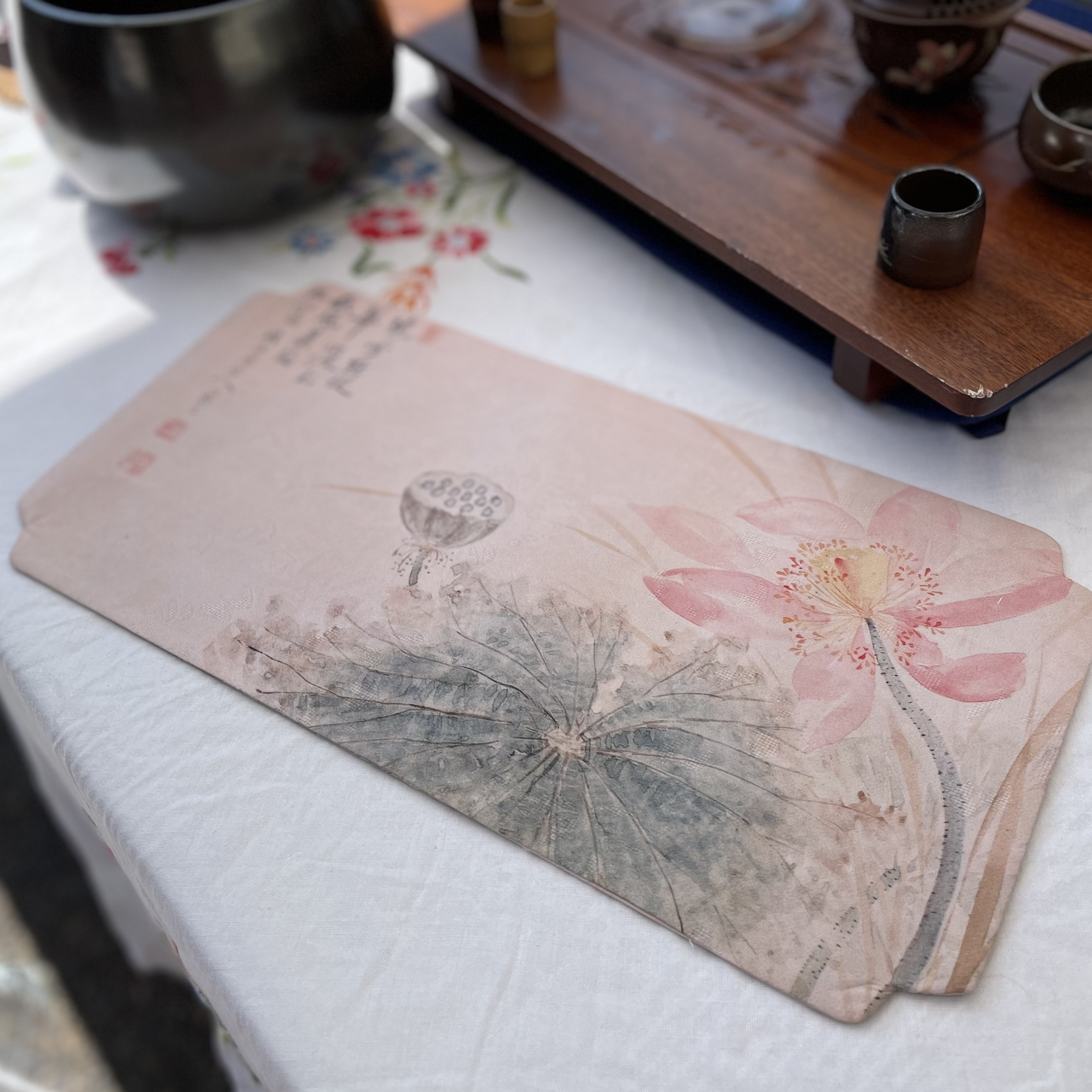 Tapis - fleurs de lotus