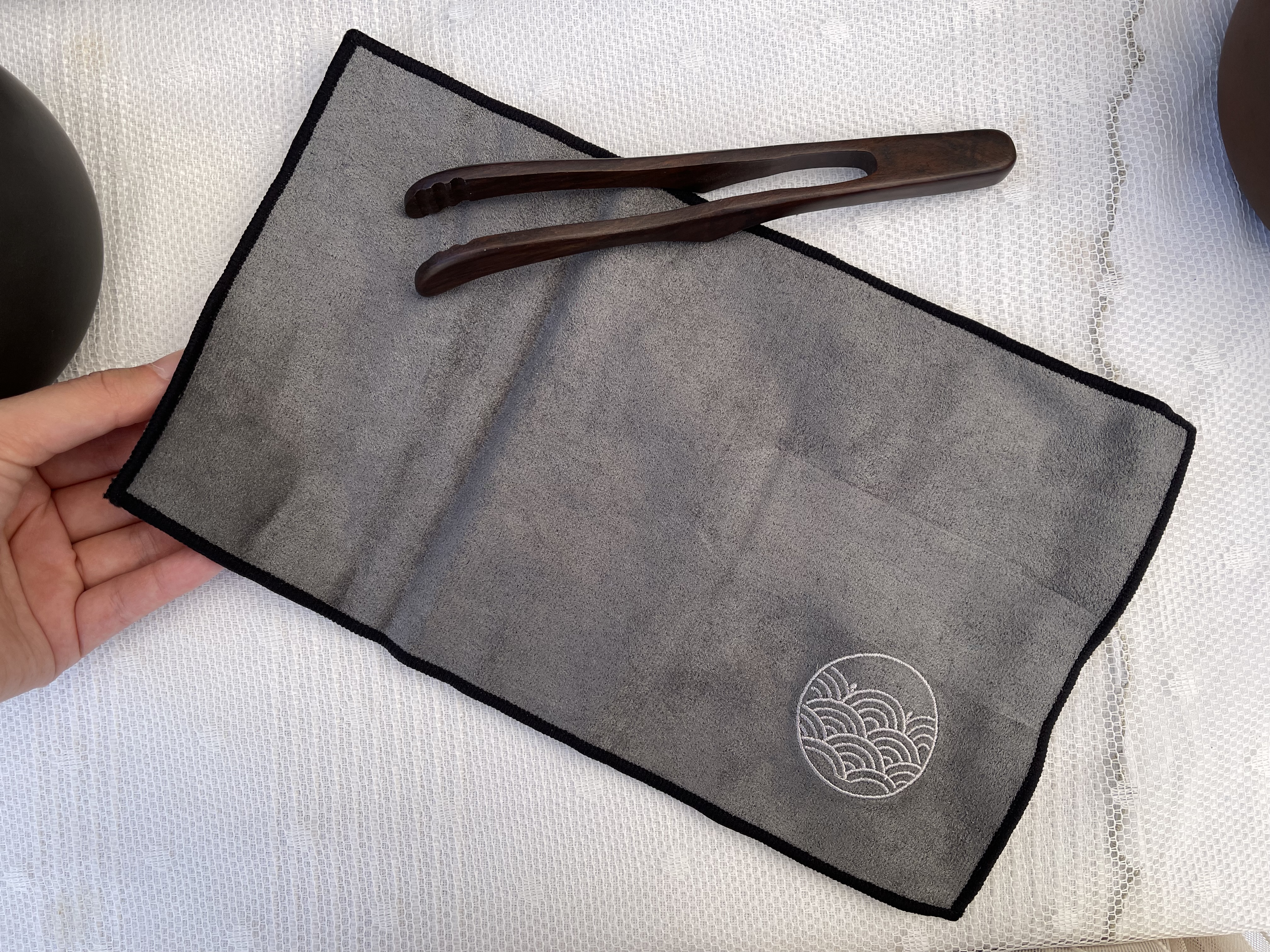 Serviette gris 