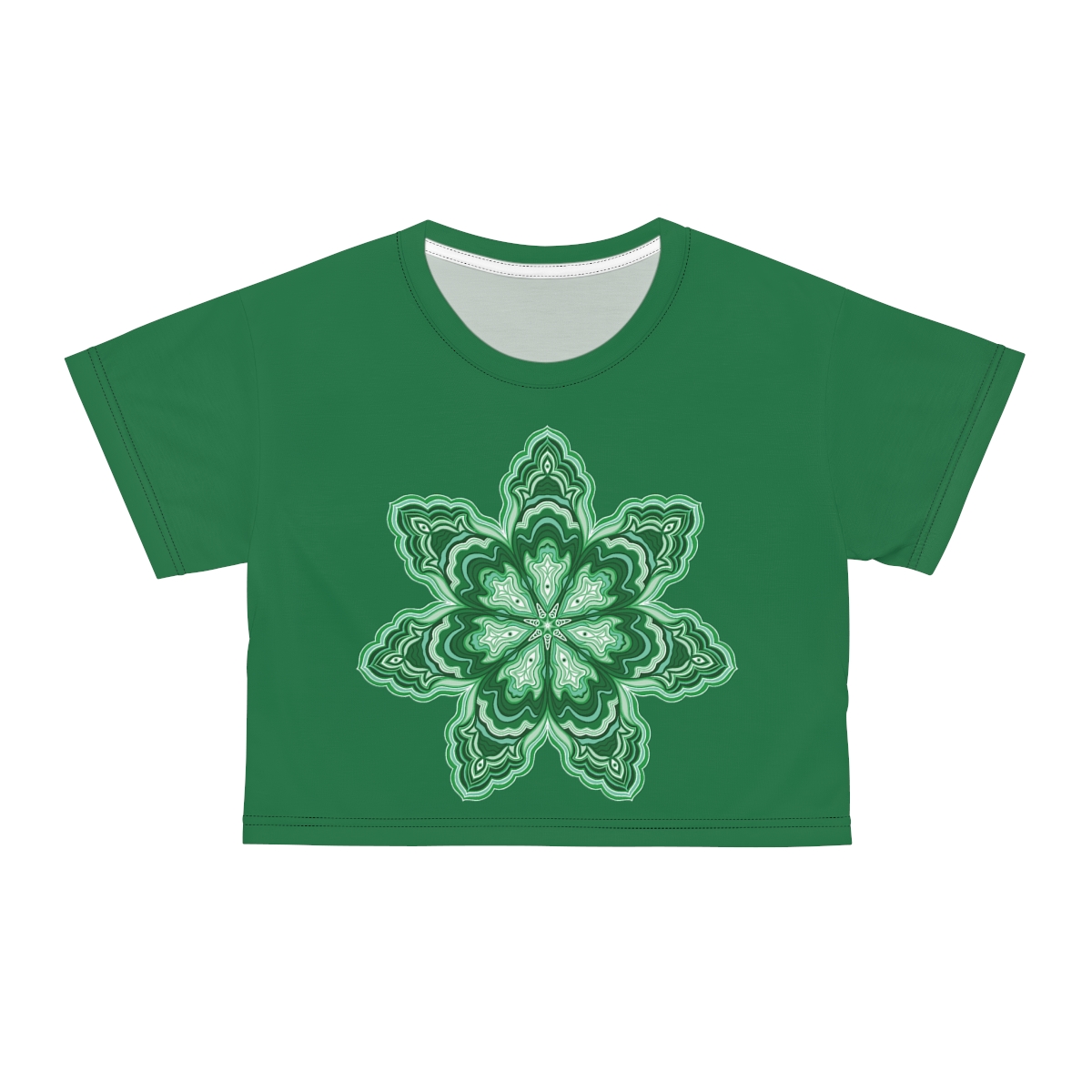 Malachite Crystal Mandala Crop Top