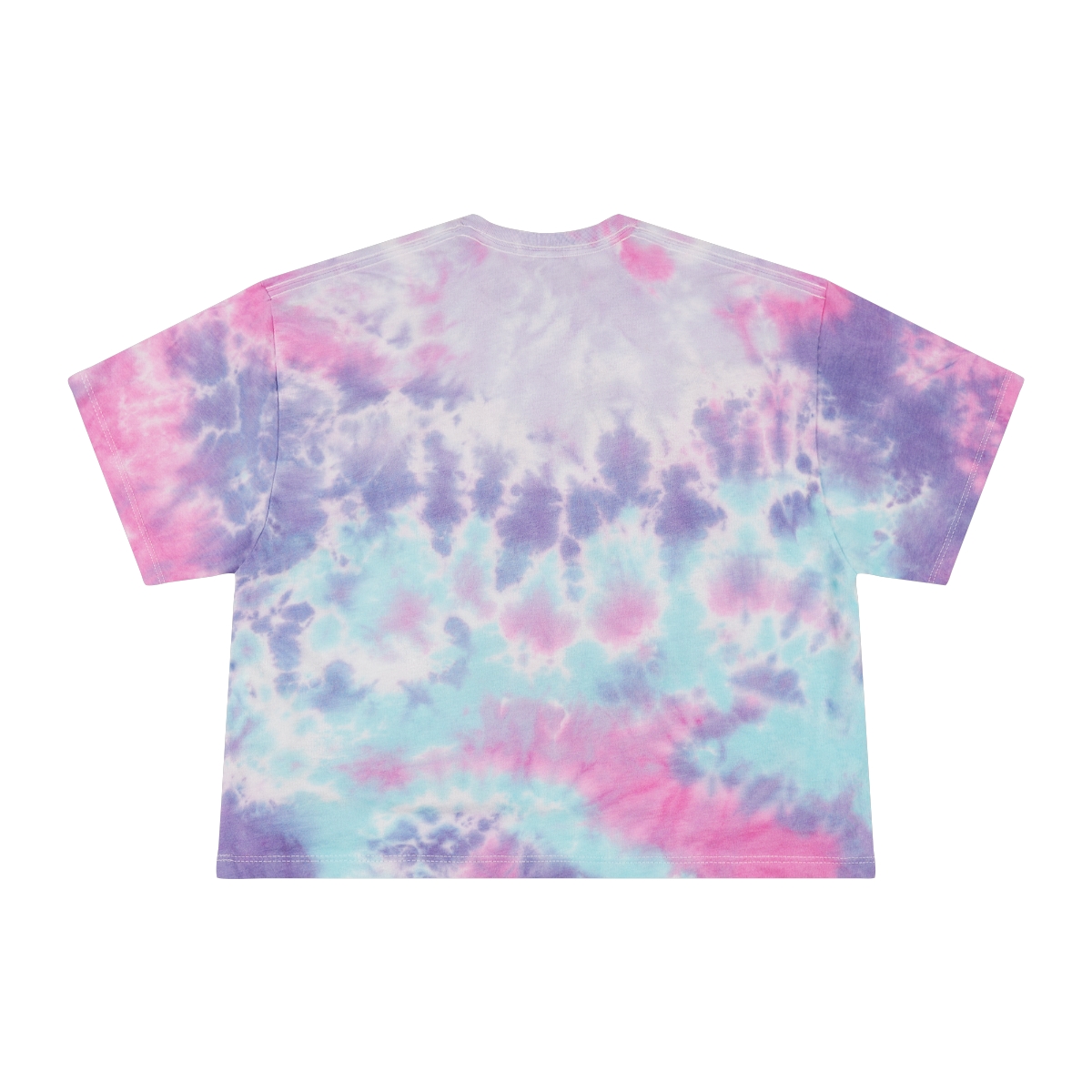 Tie-Dye Psychedelic Amanita Mushroom Mandala Women's Graphic T-Shirt Crop Top