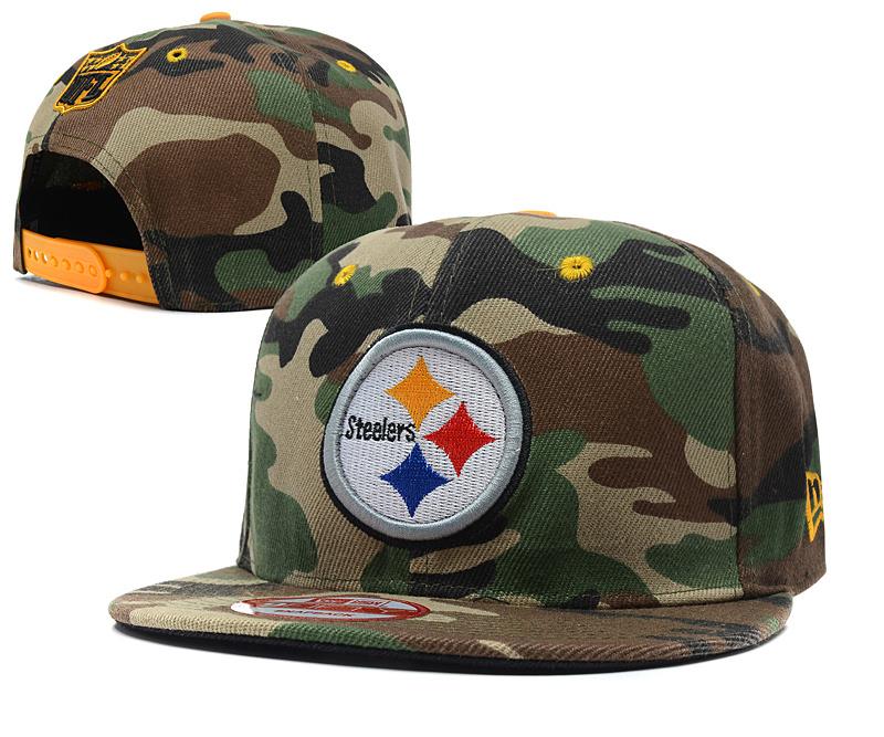Pittsburgh Steelers Camouflage Snapback Hat