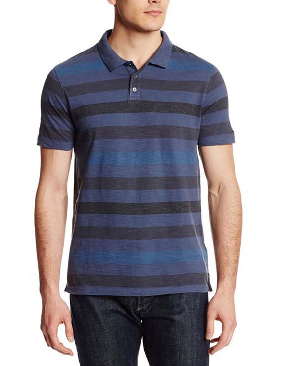 Men's Striped Polo Shirt