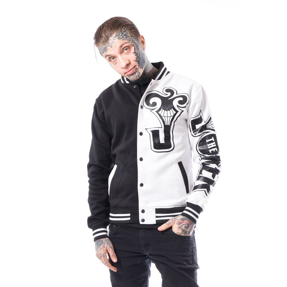 Black and White Varsity Jacket