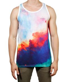 Colorful Galaxy Print Tank Top