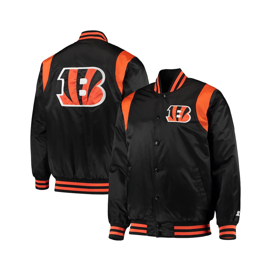 Cincinnati Bengals Satin Varsity Jacket