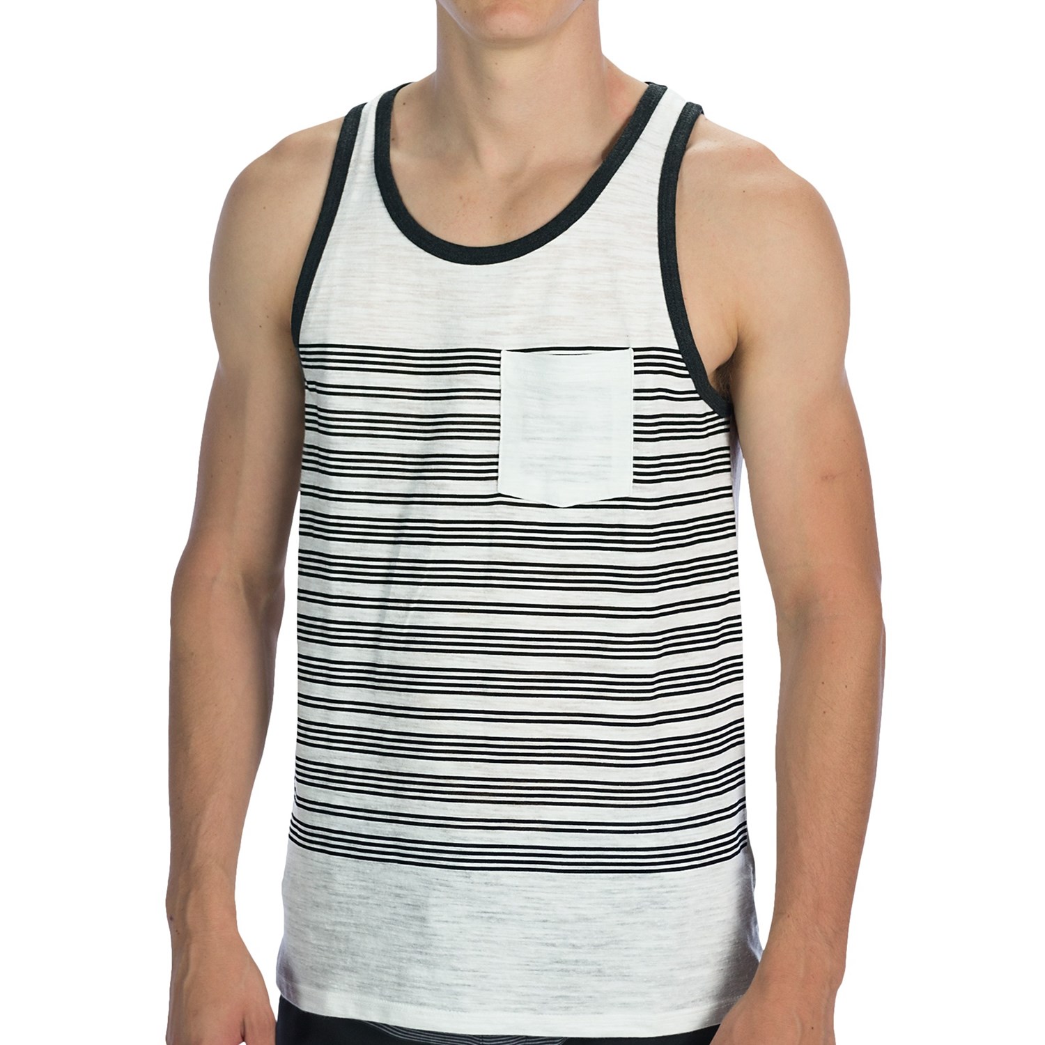 Men's striped tank top