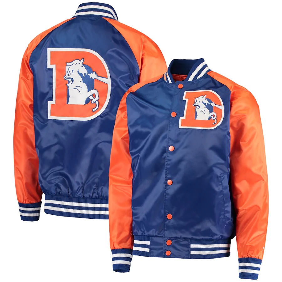 Denver Broncos Satin Bomber Jacket