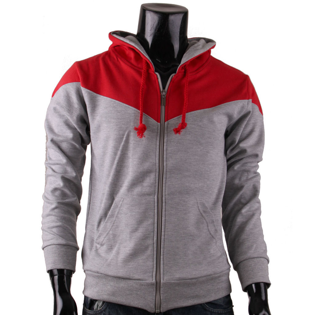 Two-tone Zip-up Black And Yellow Hoodie