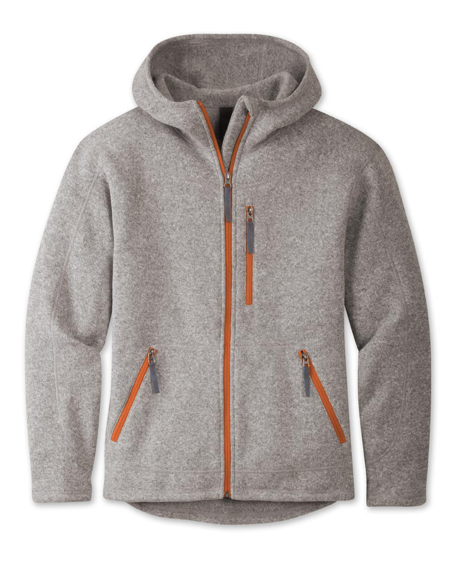Gray Fleece Hooded Jacket