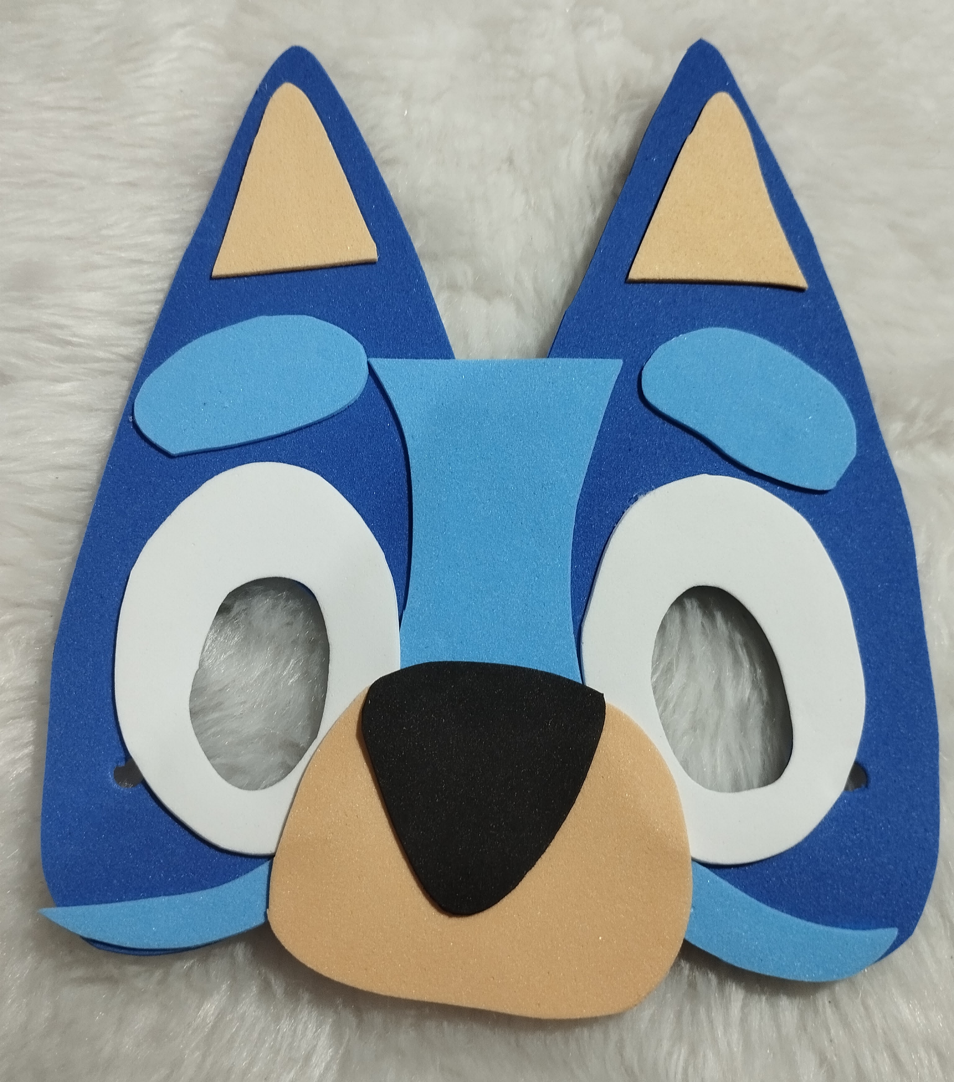 Máscaras Infantil Tema Bluey De Eva