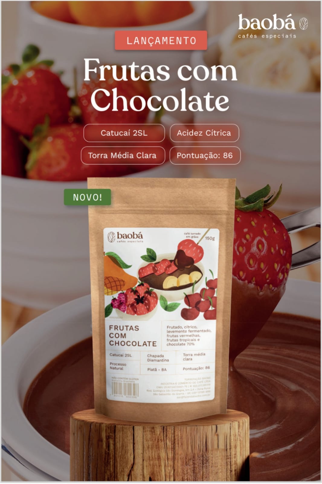 Café Baobá - Microlote de Frutas com Chocolate