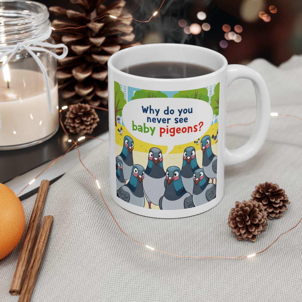 Funny Pigeon Mug