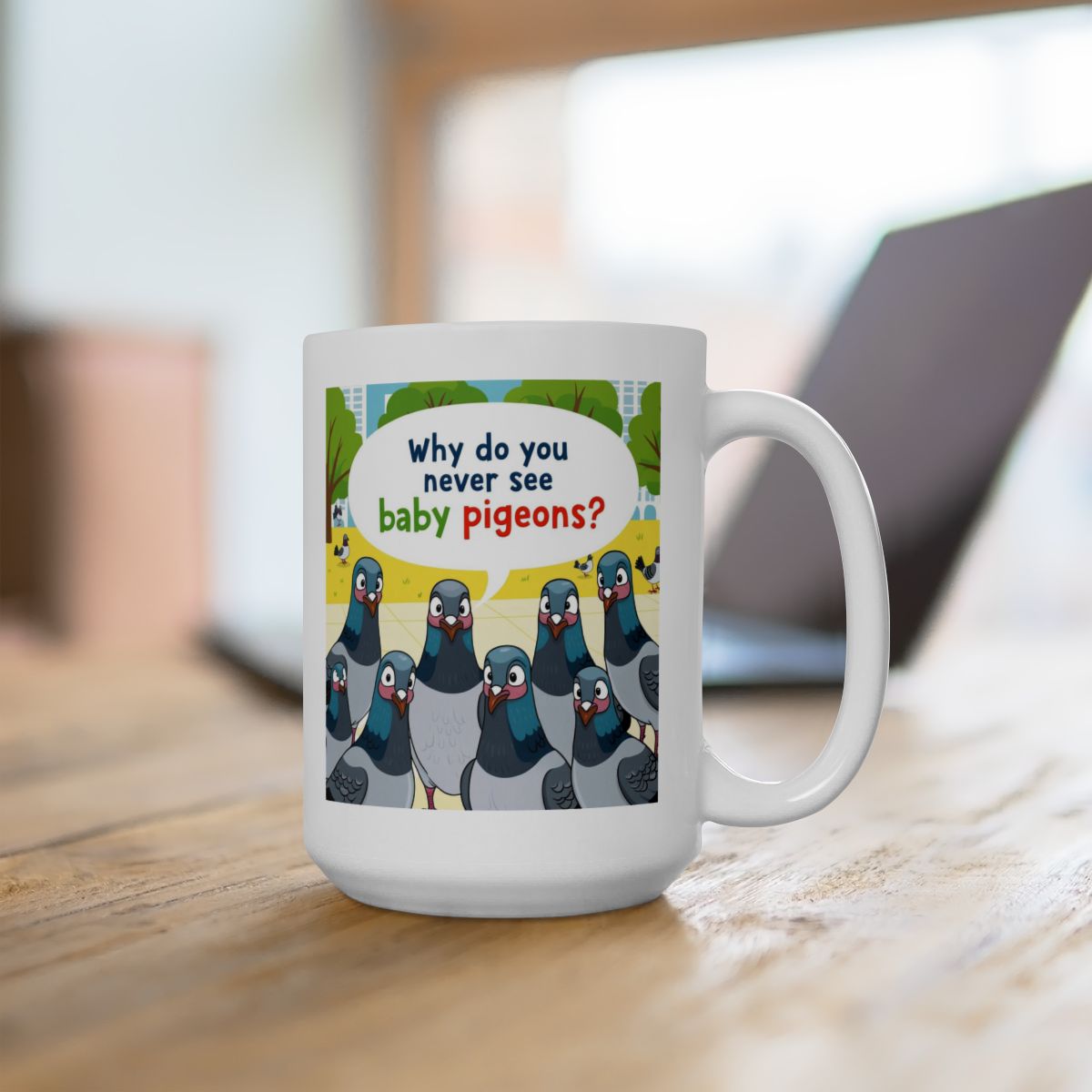 Funny Pigeon Mug