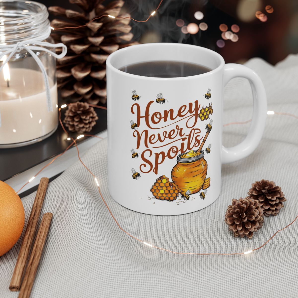 Honey Never Spoils Mug