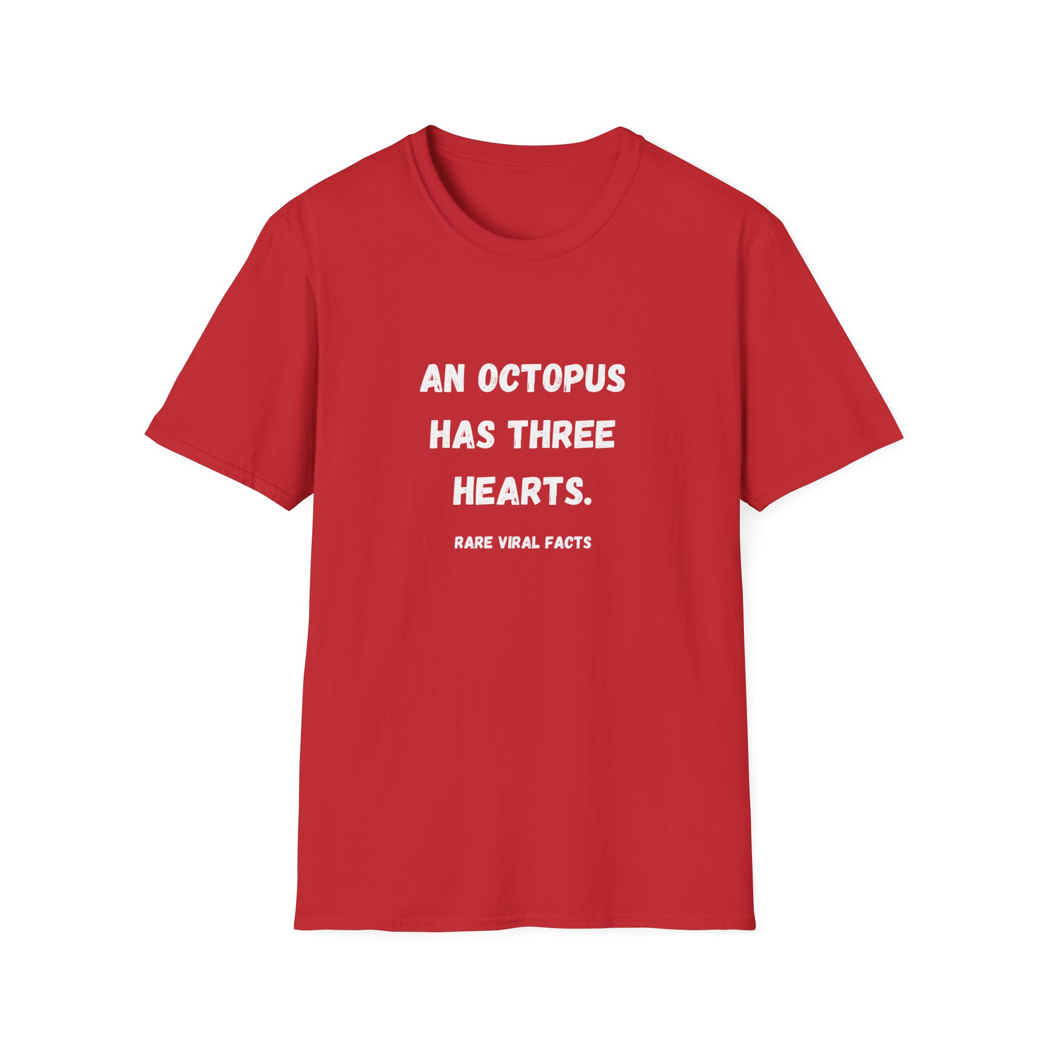 Octopus Fact Red T-Shirt