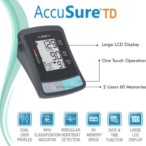 AccuSure Digital Blood Pressure monitor TD