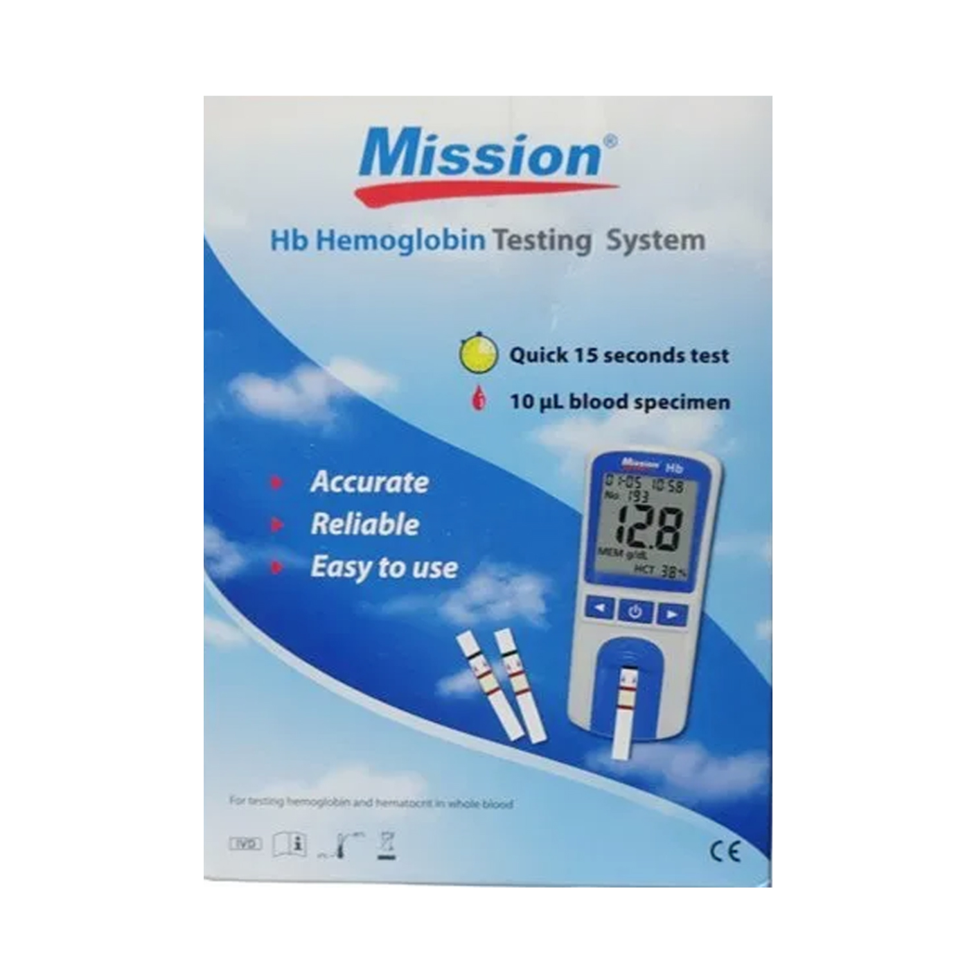 Acon Mission HB Hemoglobin Testing Strips System