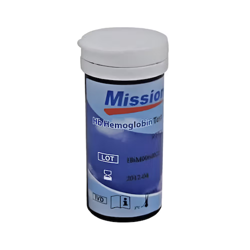 Mission Hb Hemoglobin 50's Test Strips 