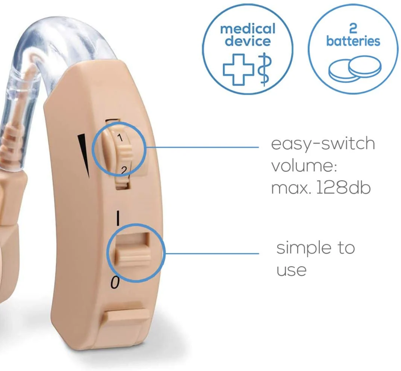 Beurer HA20 Behind-the-Ear Hearing Aid