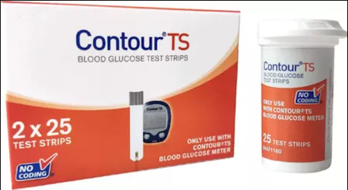 Bayer Contour TS Blood Glucose Test Strips