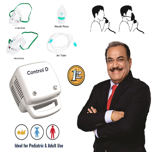 Control D Compressor Complete Nebulizer Kit with Child & Adult Mask Kit