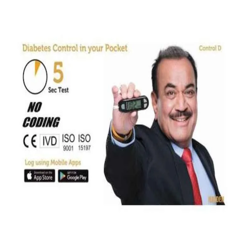 Control D Blood Glucose Monitor with 25 Strips & Lancets | Blood Glucose Monitors