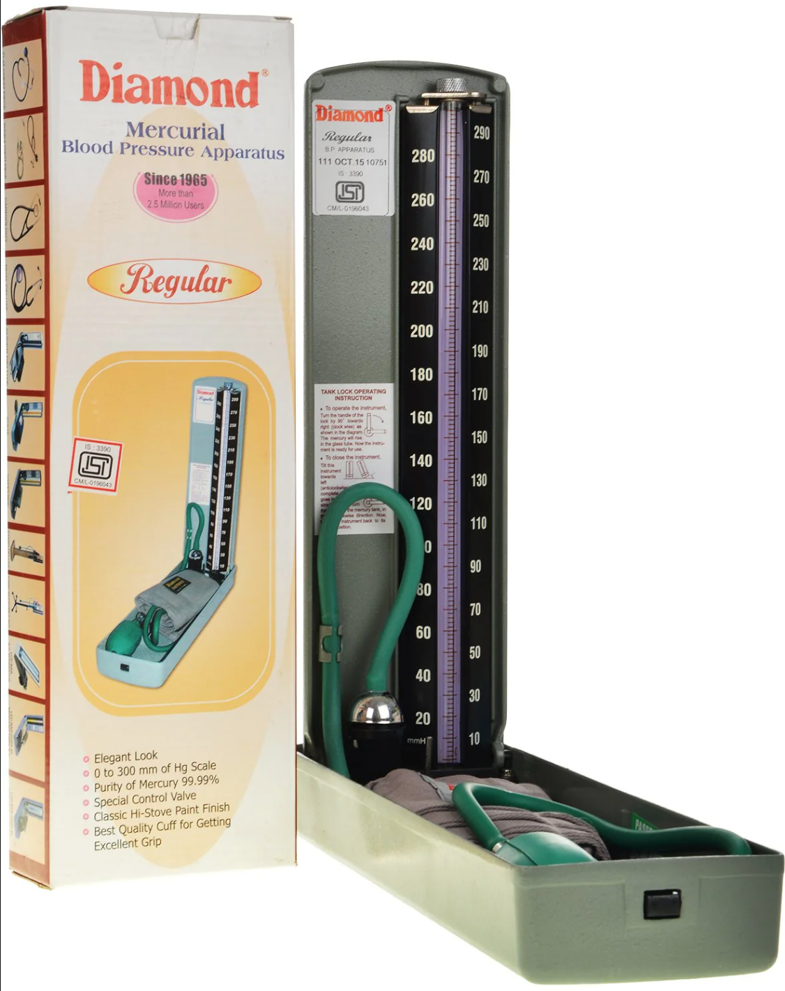 Diamond Mercury Blood Pressure Apparatus Regular