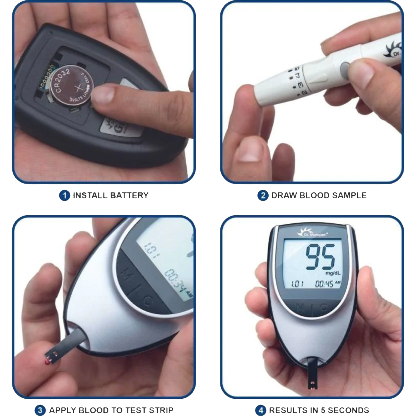 Dr. Morepen Glucose Monitor (Gluco One BG03) + 25 Strips Free