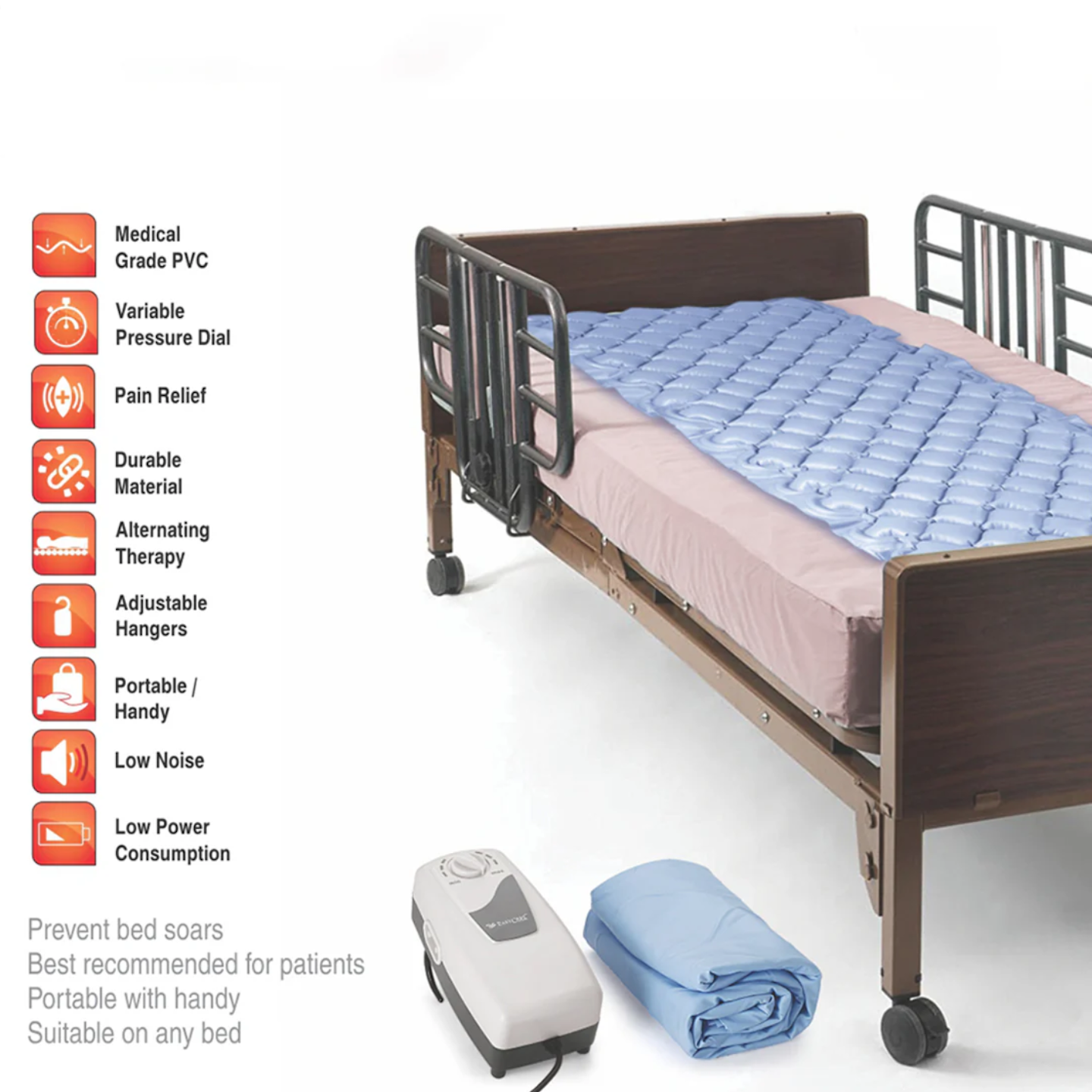 EASYCARE Anti Decubitus Fine Bubble Mattress with Air Pump