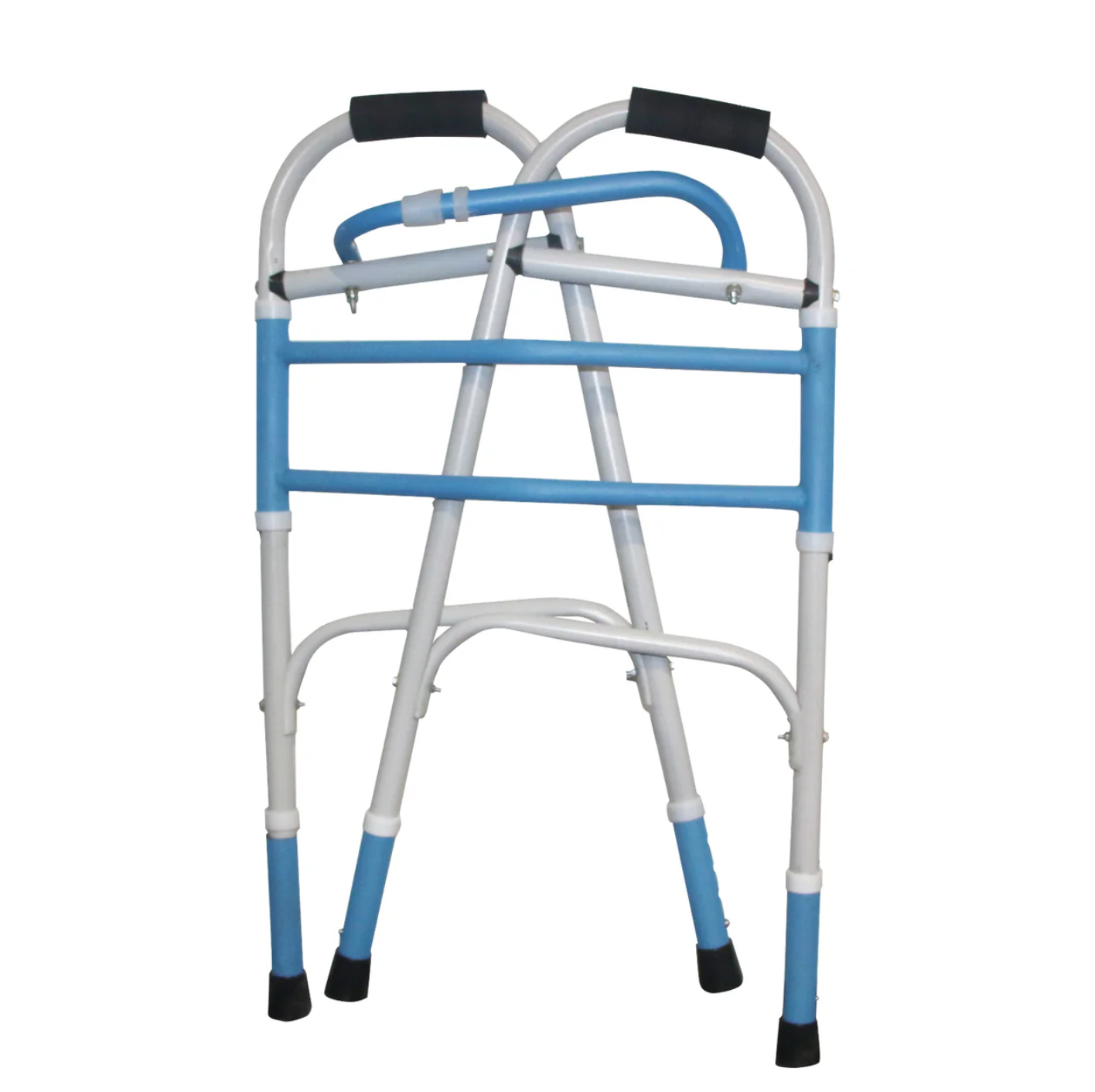 EASYCARE Aluminum Foldable Walker Walking Stick (Adjustable Height : 79-87 CM) Light Weight 