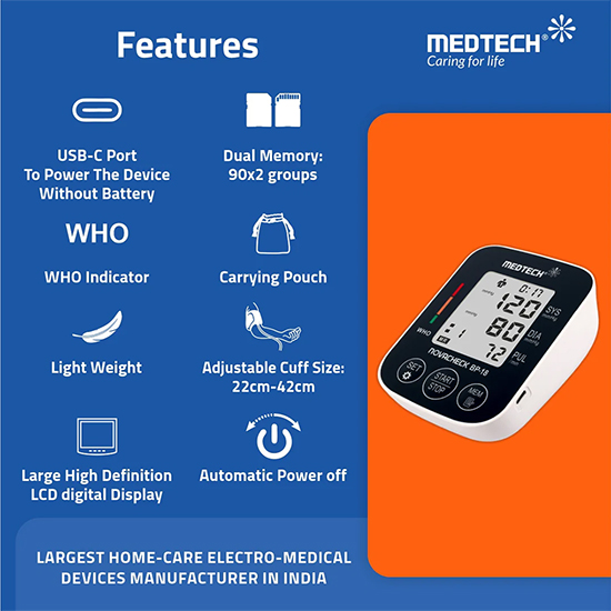 Medtech Digital Blood Pressure Monitor