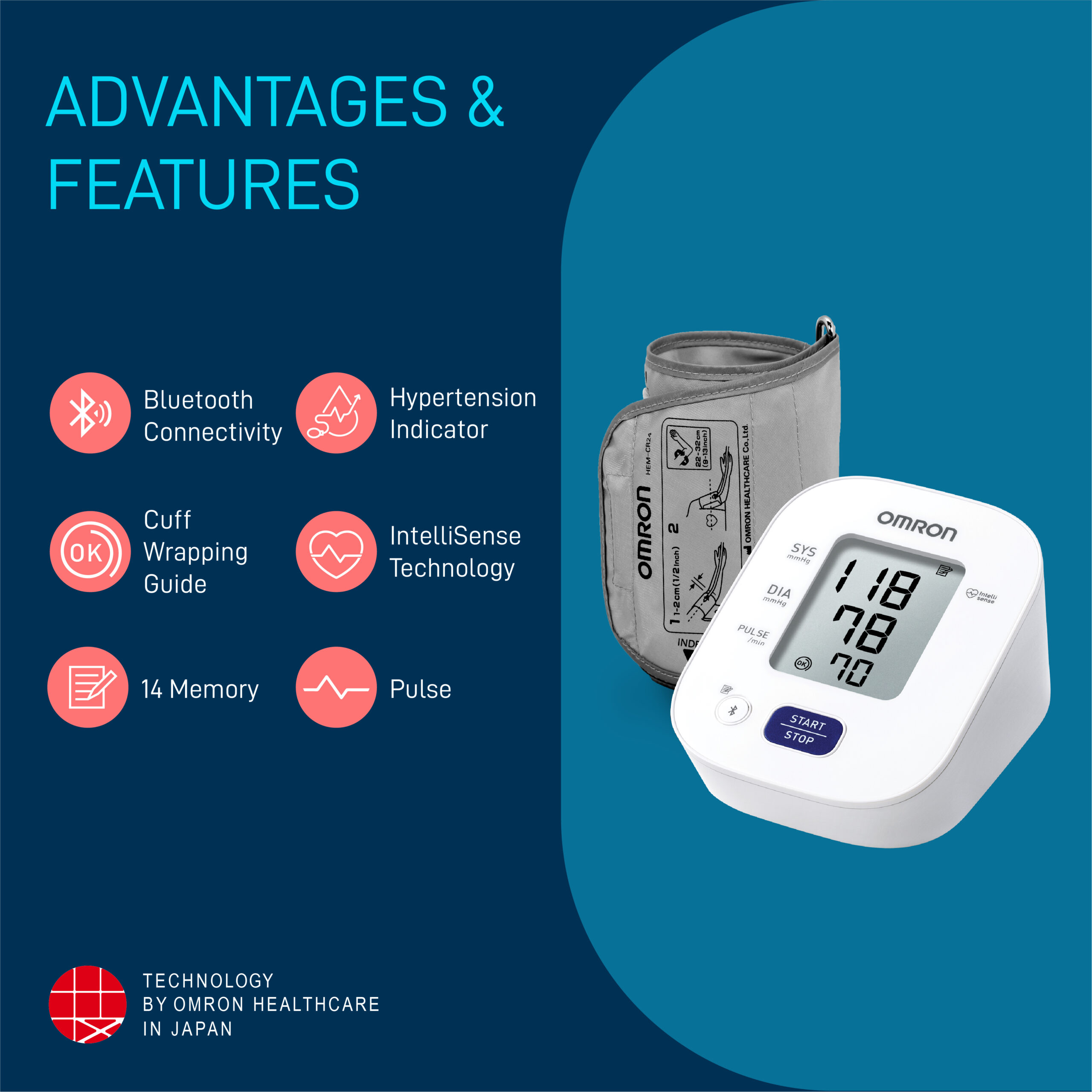 Omron HEM 7140T1 Automatic Blood Pressure Monitor