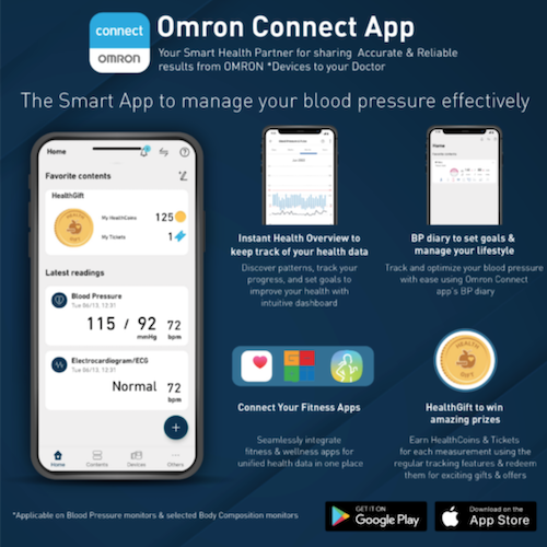 Omron HEM 7600T Smart Elite+ Upper Arm Blood Pressure Monitor