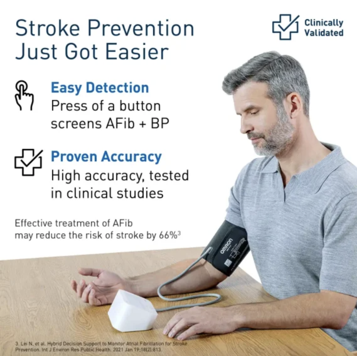 OMRON HEM 7194T1 BP Monitor with AFib Detection & Bluetooth