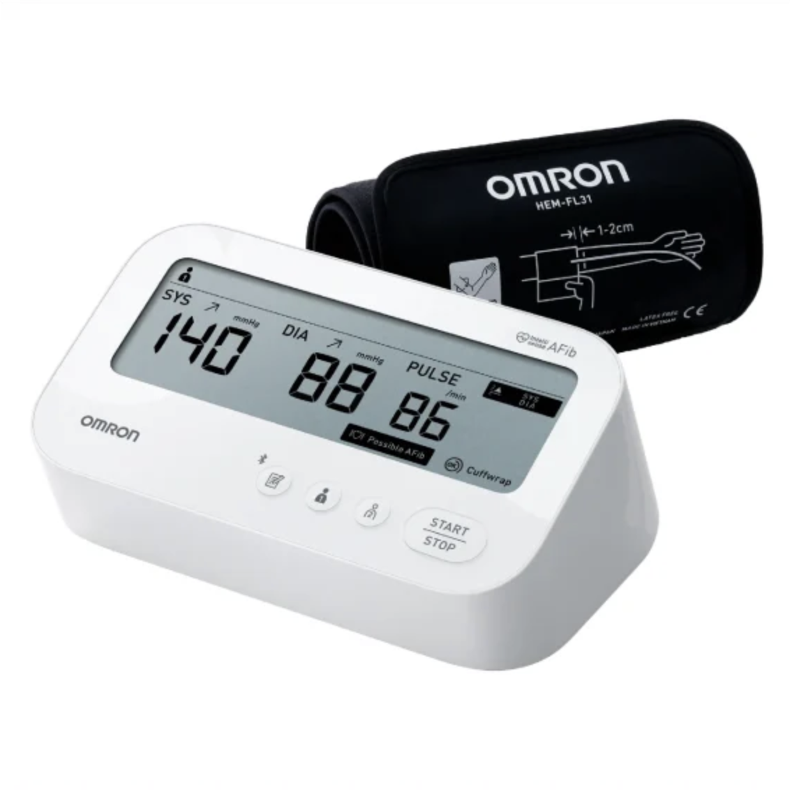 OMRON HEM 7194T1 BP Monitor with AFib Detection & Bluetooth