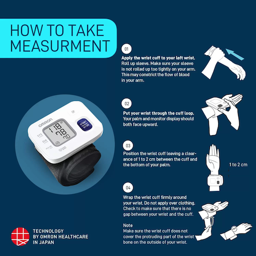 Omron HEM 6161 Fully Automatic Wrist Blood Pressure Monitor White